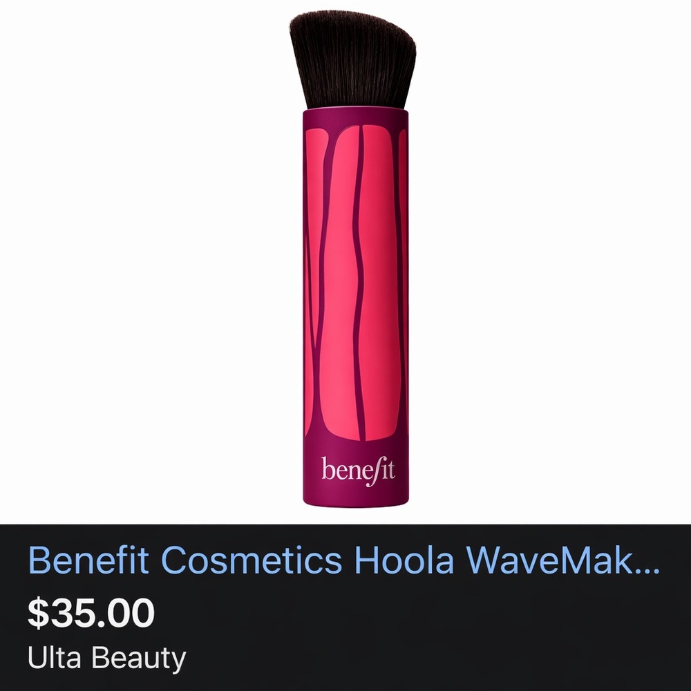 Benefit Hoola Wavemaker Bronzing Balm Brush NEW $35 Retail